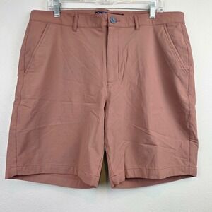 Fish Hippie Co Mens 32 Performance Shorts Clay Waterside Stretch